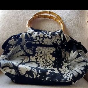 Marlo Purse with Bamboo Handles
